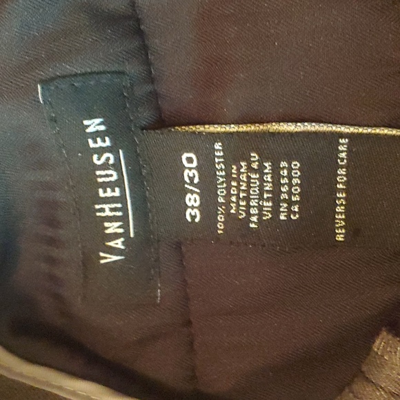 Van Heusen size 38 / 30 mens gray dress pants - Picture 5 of 7